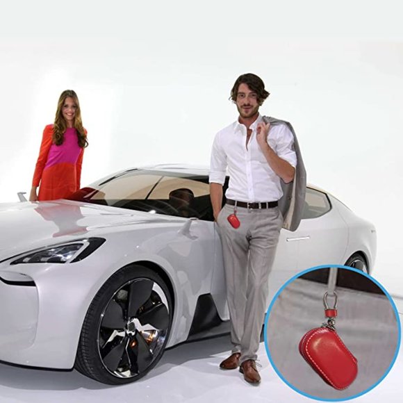 Multi Brand Red Acura leather Key Cover #722 - Picture 7 of 9